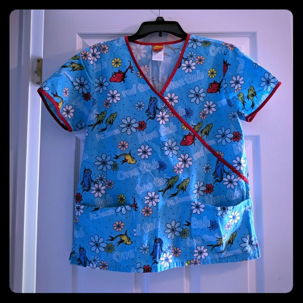 Dr. Suess scrub top